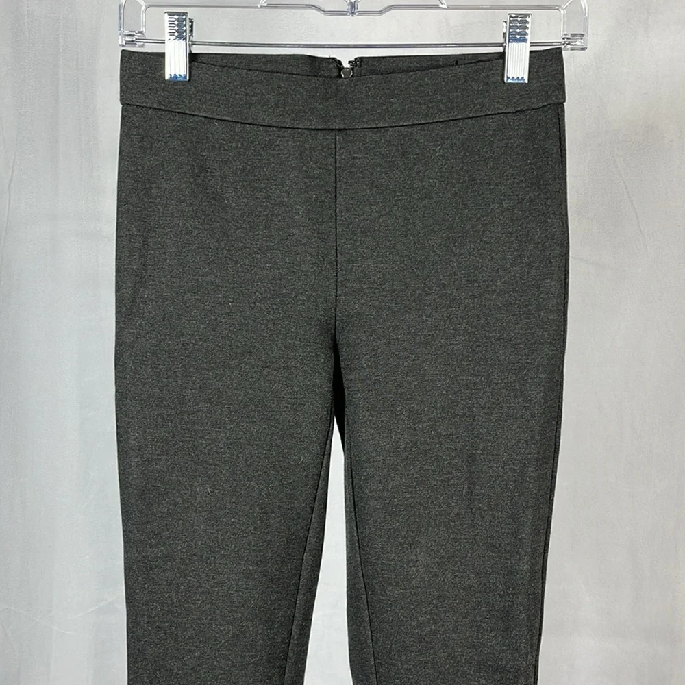 J Crew Pixie‎ Ponte Stretch Pant in Charcoal Gray.